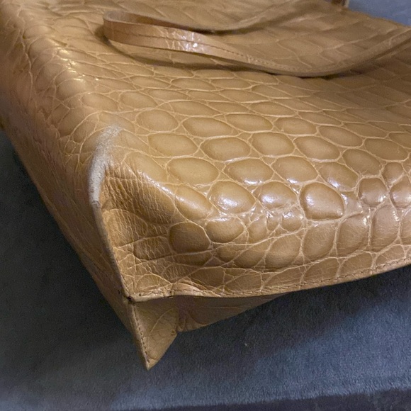 Vintage Furla Tote Handbag, 11.5”X 16”, Some wear/rubbing on the bottom corners. - Picture 12 of 13